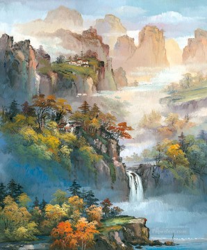 Chinese Landscape Shanshui Mountains Waterfall 0 954 Oil Paintings